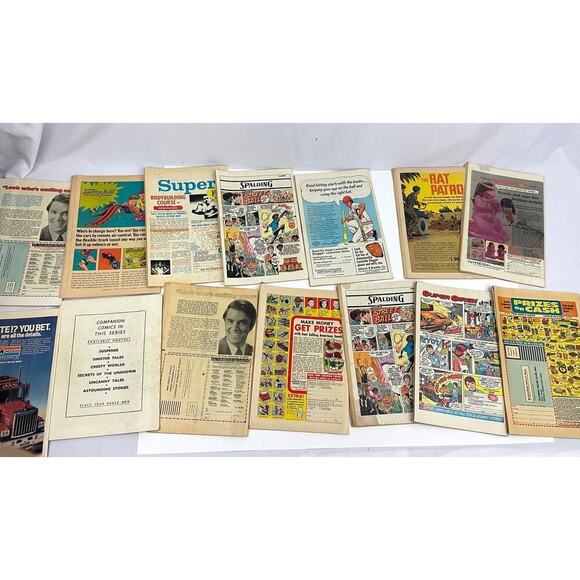 VTG Lot of 13 Comic Books Silver Age Marvel DC War of the Worlds SGT Fury Tarzan - Picture 2 of 16